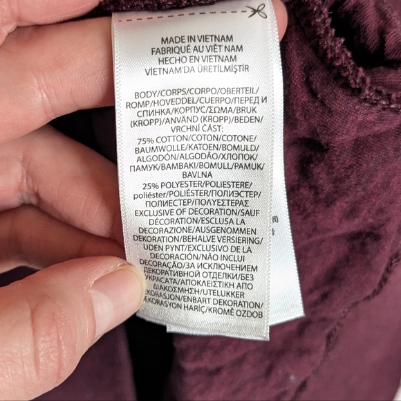 Polo Ralph Lauren Quilted 1/4 Snap Pullover - Maroon sz XXL - Picture 5 of 6